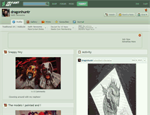 Tablet Screenshot of dragonhuntr.deviantart.com