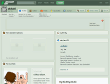 Tablet Screenshot of okitoki.deviantart.com