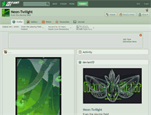 Tablet Screenshot of neon-twilight.deviantart.com