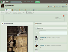 Tablet Screenshot of evisceration.deviantart.com