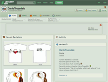 Tablet Screenshot of danietruesdale.deviantart.com