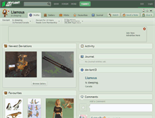 Tablet Screenshot of liamous.deviantart.com