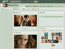 Tablet Screenshot of emmas-army.deviantart.com