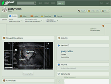 Tablet Screenshot of goofyvictim.deviantart.com