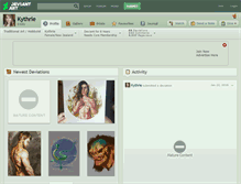 Tablet Screenshot of kythrie.deviantart.com