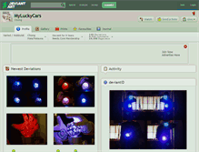 Tablet Screenshot of myluckycars.deviantart.com