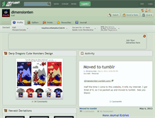 Tablet Screenshot of dimensionten.deviantart.com