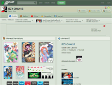 Tablet Screenshot of izzy-chan13.deviantart.com