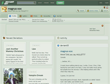 Tablet Screenshot of magnus-xox.deviantart.com