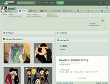 Tablet Screenshot of emnat.deviantart.com