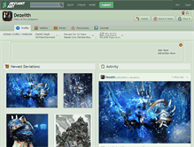 Tablet Screenshot of dezelith.deviantart.com