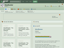 Tablet Screenshot of mizubluestar.deviantart.com