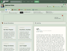 Tablet Screenshot of makona-duke.deviantart.com