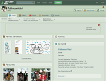 Tablet Screenshot of fullmoonyuki.deviantart.com