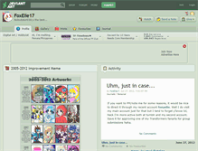 Tablet Screenshot of foxelie17.deviantart.com