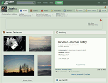 Tablet Screenshot of lissah-x.deviantart.com