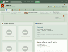 Tablet Screenshot of cyberoid.deviantart.com