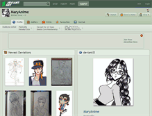 Tablet Screenshot of maryanime.deviantart.com