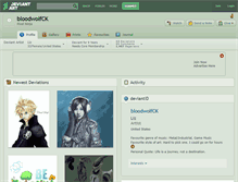 Tablet Screenshot of bloodwolfck.deviantart.com