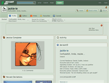 Tablet Screenshot of jackle-ie.deviantart.com