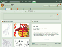 Tablet Screenshot of lemonade229.deviantart.com