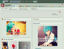 Tablet Screenshot of luaradawn.deviantart.com