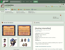 Tablet Screenshot of lemgambino.deviantart.com