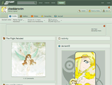 Tablet Screenshot of cheddarswim.deviantart.com