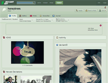 Tablet Screenshot of honeytrees.deviantart.com