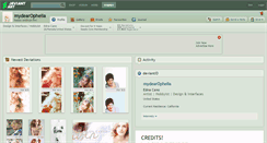 Desktop Screenshot of mydearophelia.deviantart.com