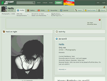 Tablet Screenshot of hellis.deviantart.com