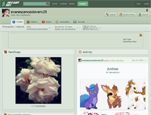 Tablet Screenshot of evanescencexloverx25.deviantart.com