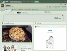 Tablet Screenshot of flintlass.deviantart.com