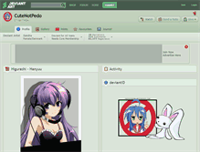 Tablet Screenshot of cutenotpedo.deviantart.com