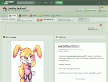 Tablet Screenshot of joelthejackwolf.deviantart.com