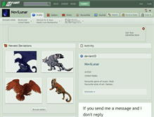 Tablet Screenshot of novilunar.deviantart.com