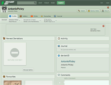Tablet Screenshot of antoniopixley.deviantart.com