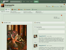Tablet Screenshot of dreamsparkle.deviantart.com