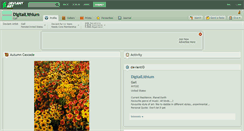 Desktop Screenshot of digitallithium.deviantart.com