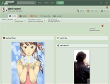 Tablet Screenshot of dani-naomi.deviantart.com