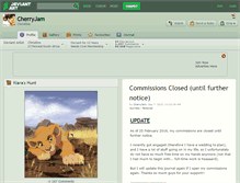 Tablet Screenshot of cherryjam.deviantart.com