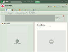 Tablet Screenshot of ladytights.deviantart.com
