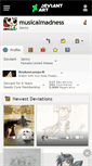 Mobile Screenshot of musicalmadness.deviantart.com