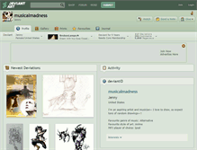 Tablet Screenshot of musicalmadness.deviantart.com