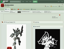 Tablet Screenshot of dlredscorpion.deviantart.com