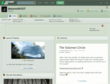 Tablet Screenshot of desmondwoot.deviantart.com