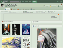 Tablet Screenshot of frothytherabidcat.deviantart.com