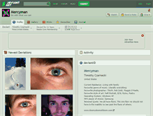 Tablet Screenshot of mercyman.deviantart.com