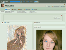 Tablet Screenshot of lauren-moyer.deviantart.com