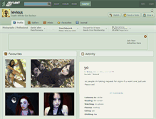 Tablet Screenshot of levious.deviantart.com